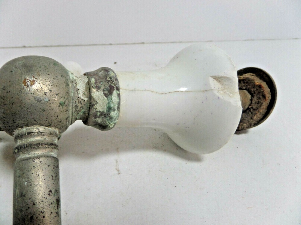 vintage brass ceramic faucets hot cold
