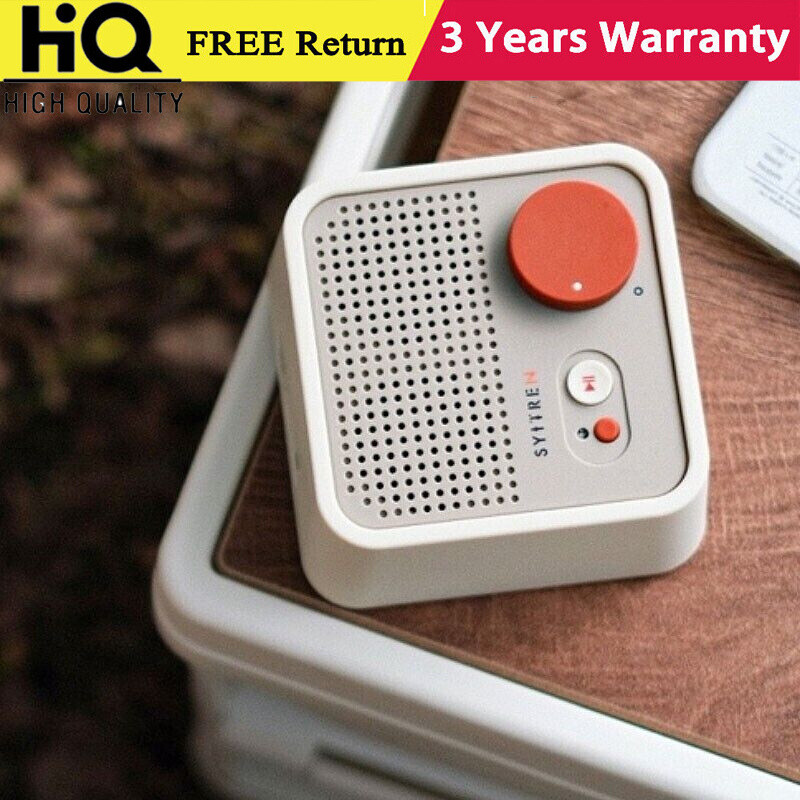 N100 White Bluetooth Speaker for Syitren USB Type-C Portable Bluetooth Speaker