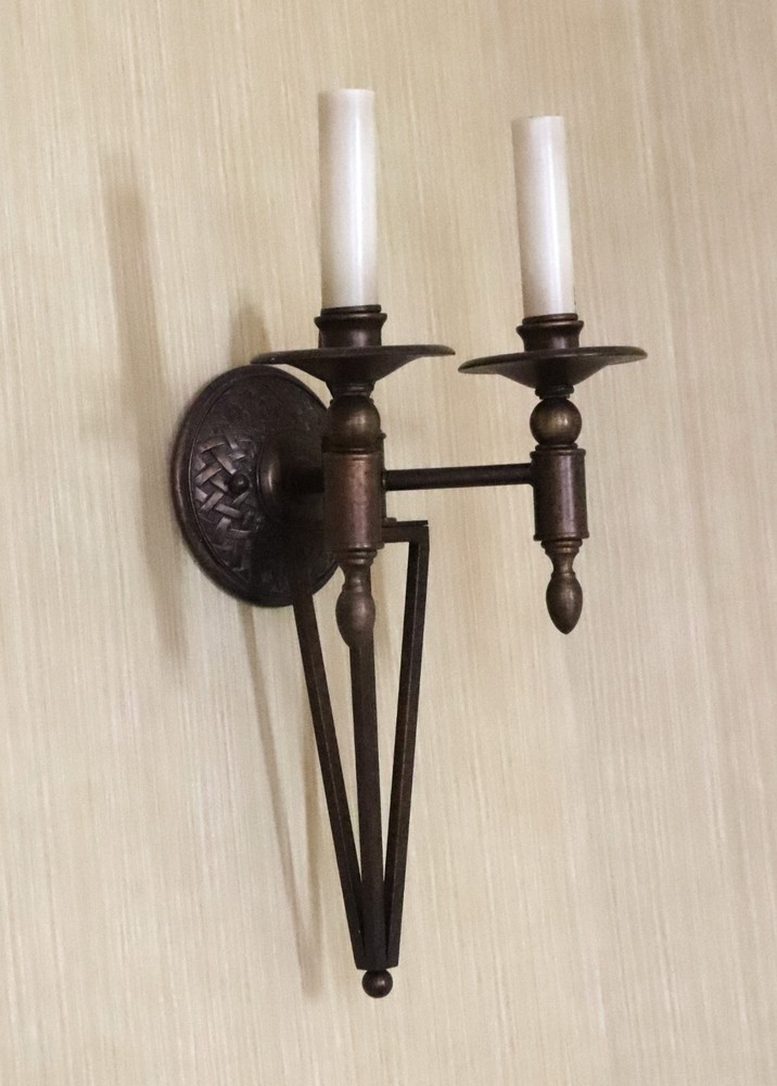 Waldorf Astoria Large Cast Iron with Bronze Finish Sconce