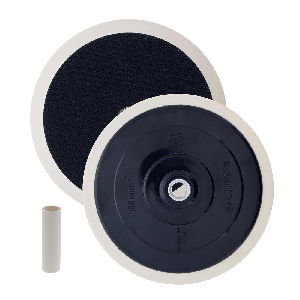 7" Hook & Loop Grip Mount Universal Polisher Buffer Backing Plate 5/8" 11 Thread