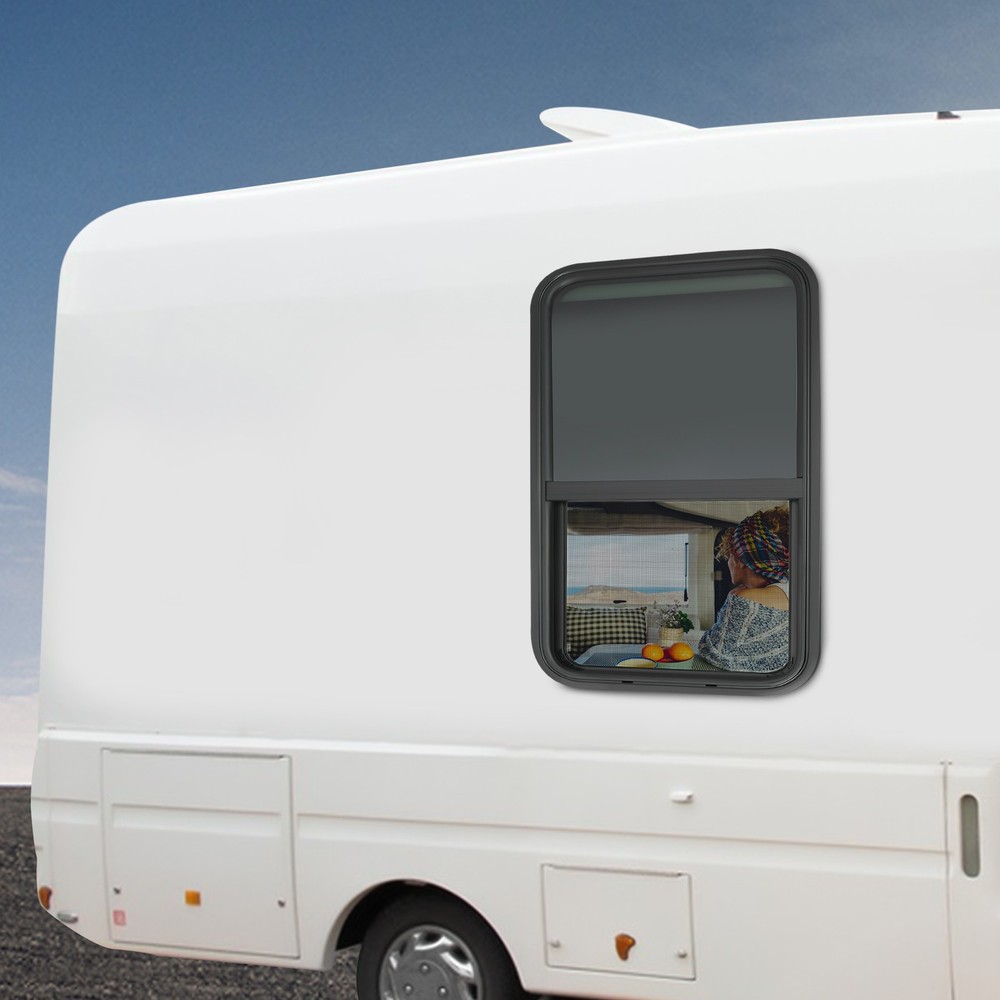 18" x 35" RV Window with Trim Ring Vertical Sliding Window Cargo Trailer Camper