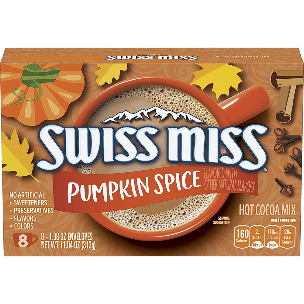 Pumpkin Spice Flavored Hot Cocoa Mix, 8 Count Packets