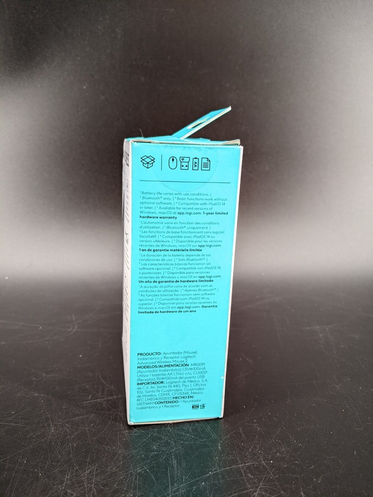 Logitech Advanced Wireless Mouse 2 Silent Touch Wireless Bluetooth