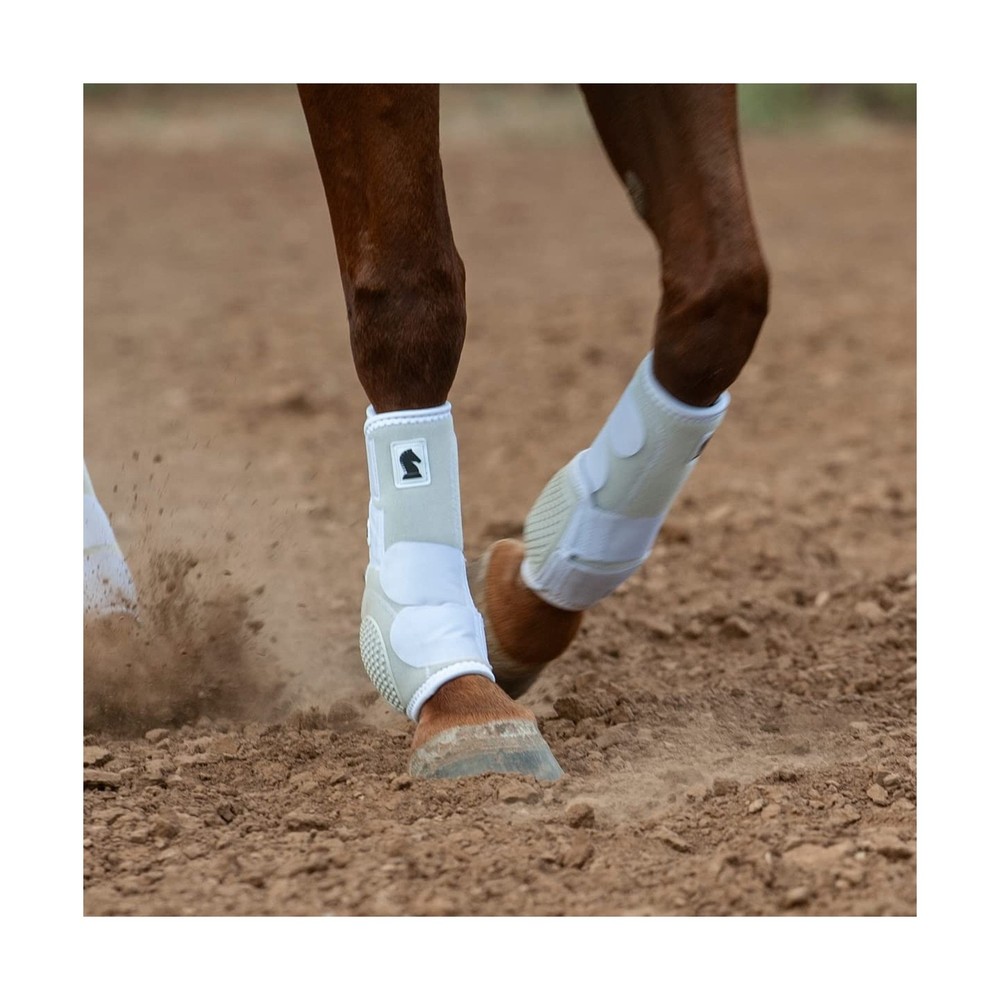 Classic Equine Flexion by Legacy2 Front Support Boots White Medium