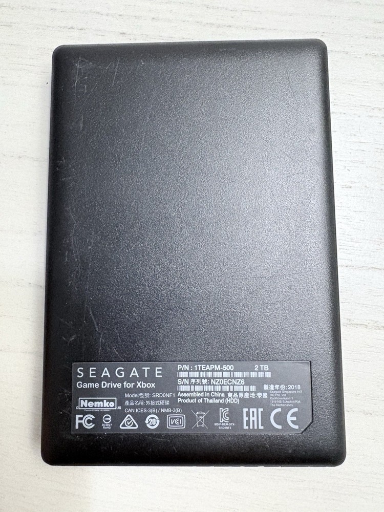 Seagate Game Drive 2TB External Hard Drive - Green (STEA2000403) - Untested