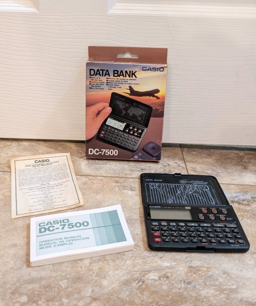 Casio Electronic Data Bank DC-7500 Needs Batteries