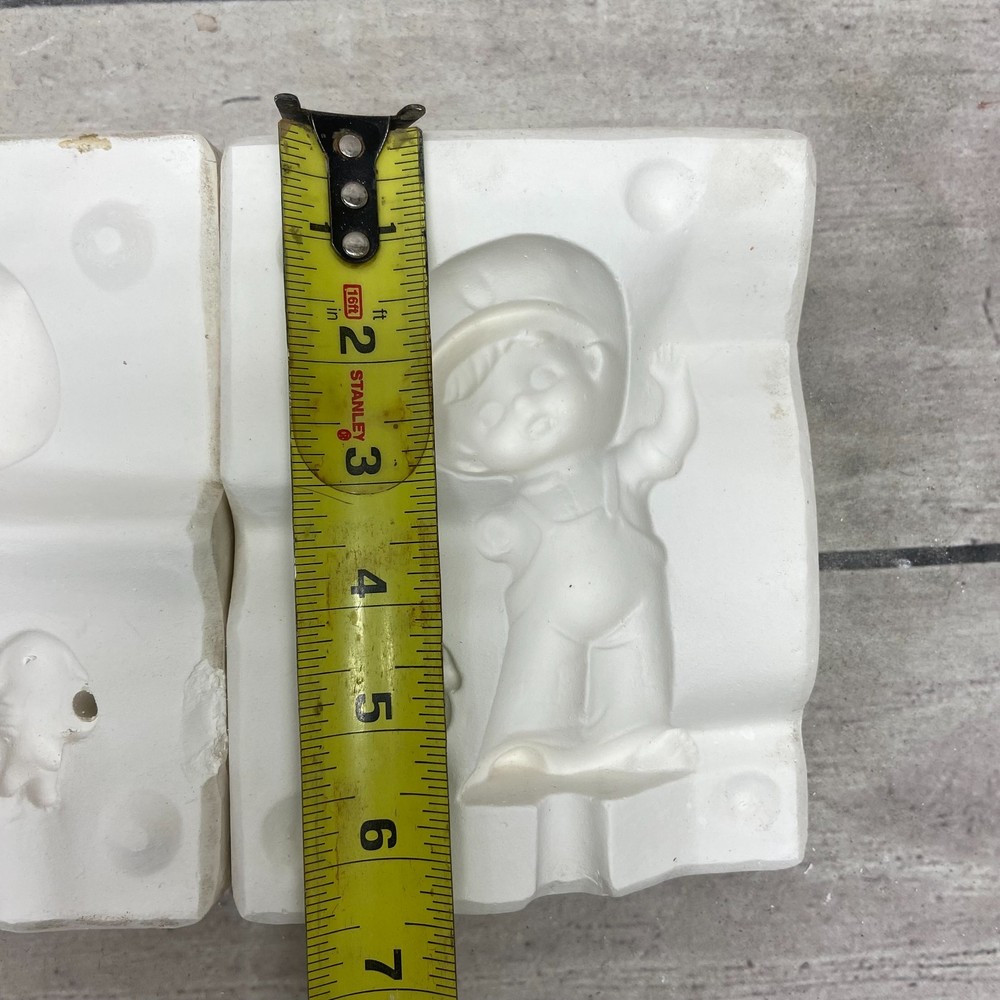 Unbranded Ceramic Slip Casting Mold Boy With Rabbit