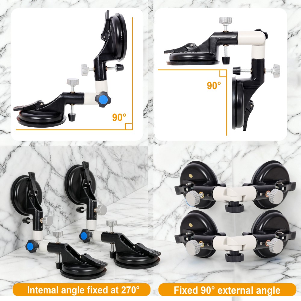 Adjustable Angles Suction Cup Tool for Seam 90-270° Countertop Installation Tool