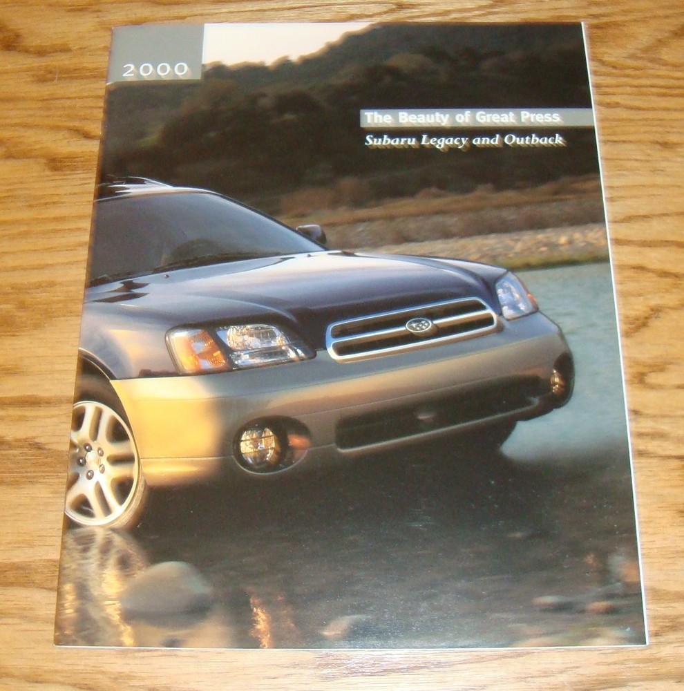 Original 2000 Subaru Legacy and Outback Sales Brochure 00