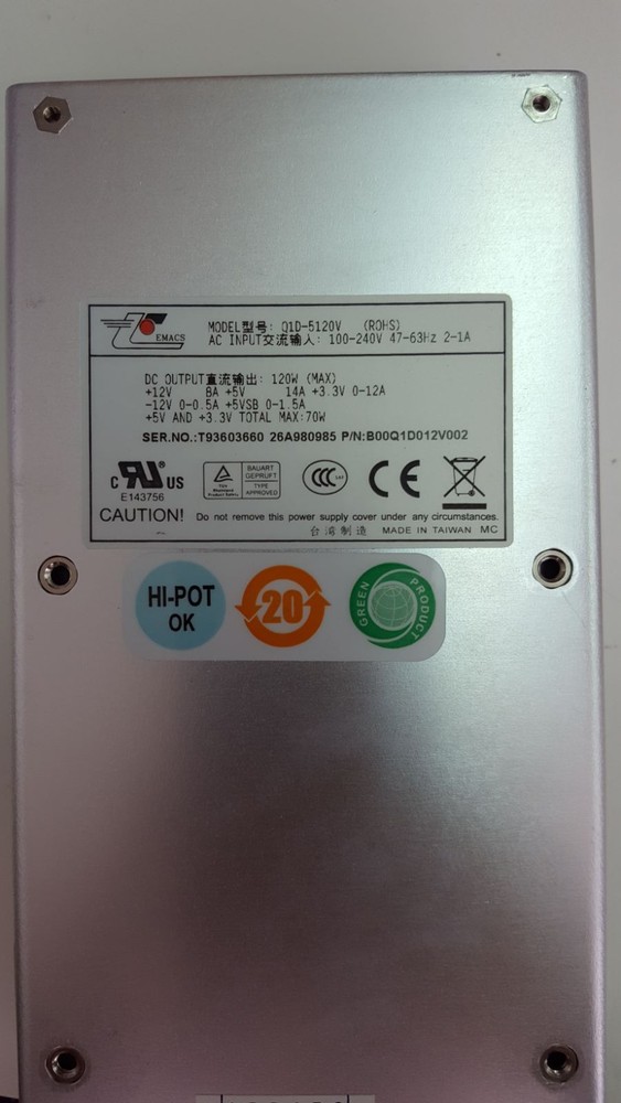 ZIPPY EMACS Q1D-5120V switch-mode AC/DC open frame power supply