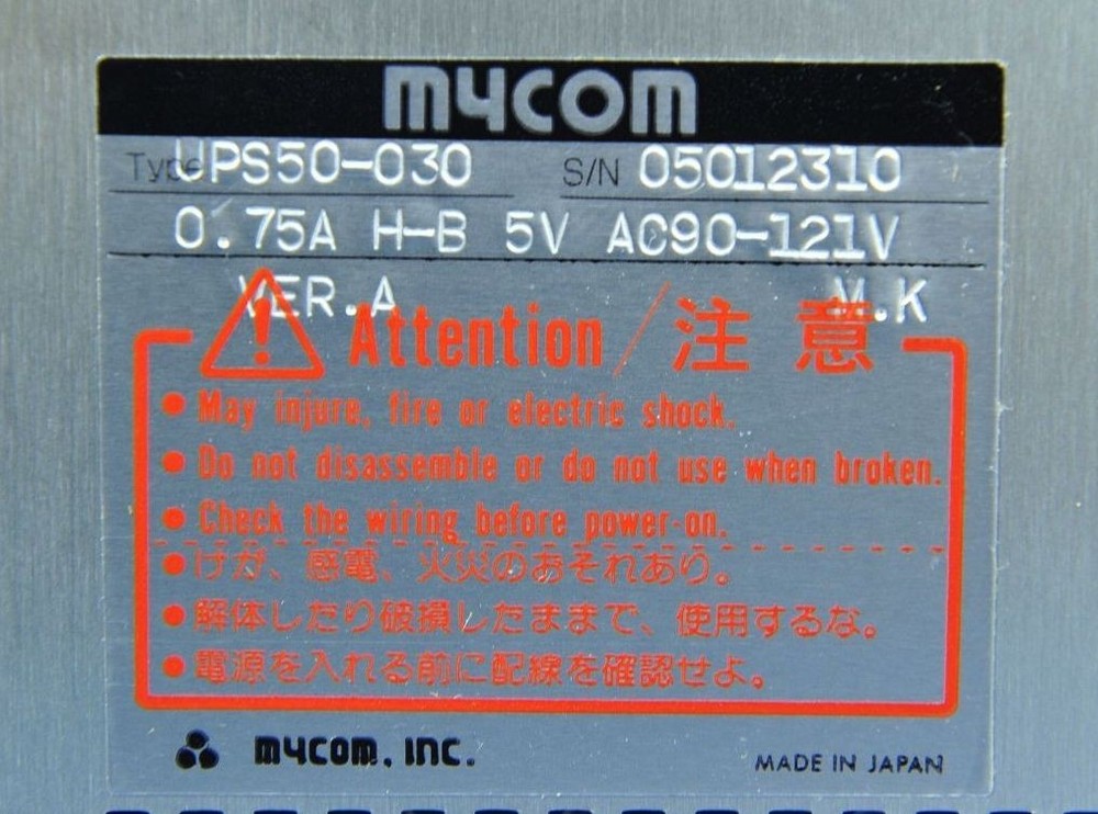 703 MYCOM STEPPER MOTOR DRIVE UPS50-030