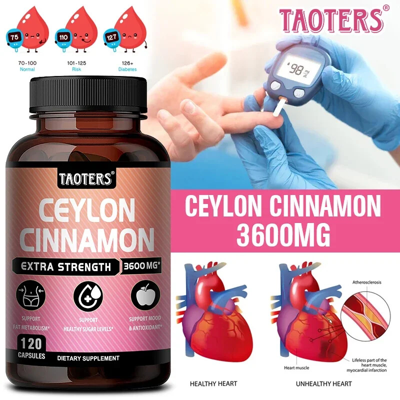 Organic Ceylon Cinnamon with Ginger and Turmeric Curcumin 1950mg