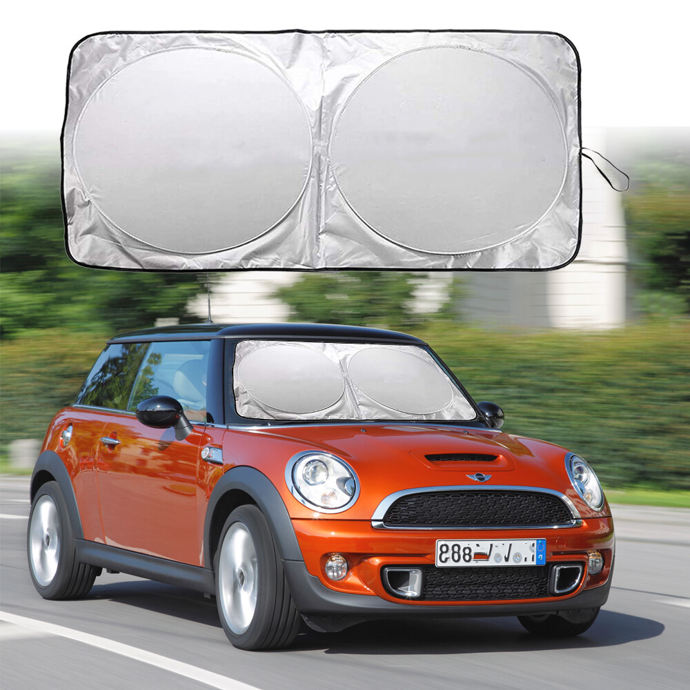 For Mini Copper Front Windshield Sun Visor Shade Cover UV Block Foldable Screen