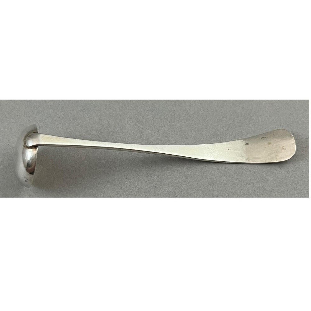 Unmarked Solid Silver Mustard Ladle German or European