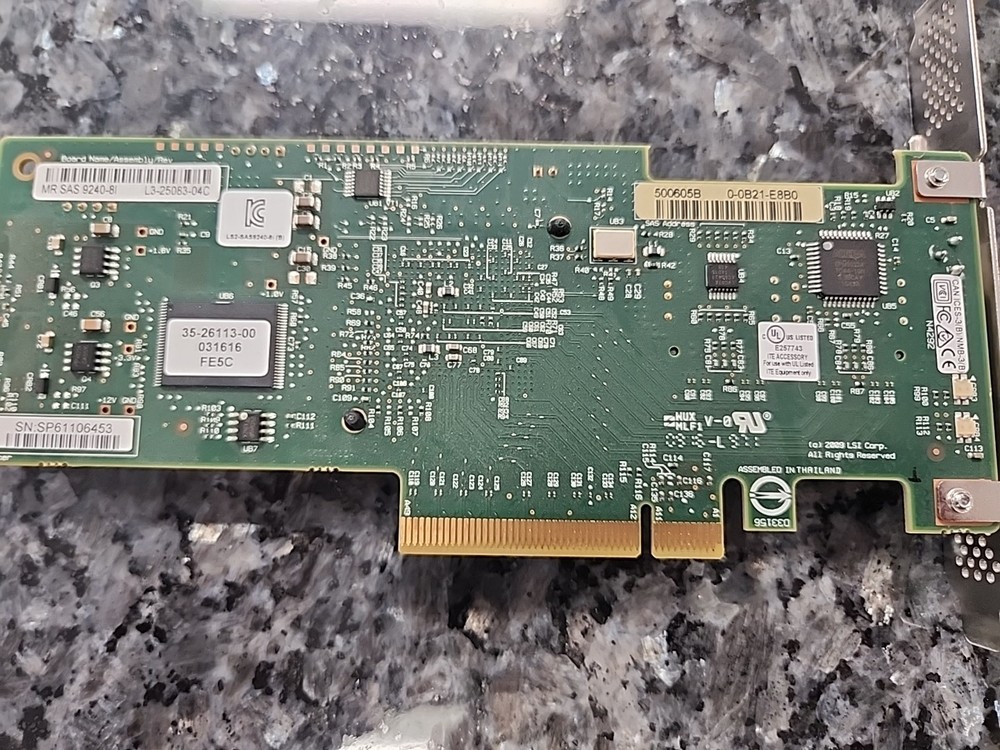 LSI MR SAS 9240-8I Card