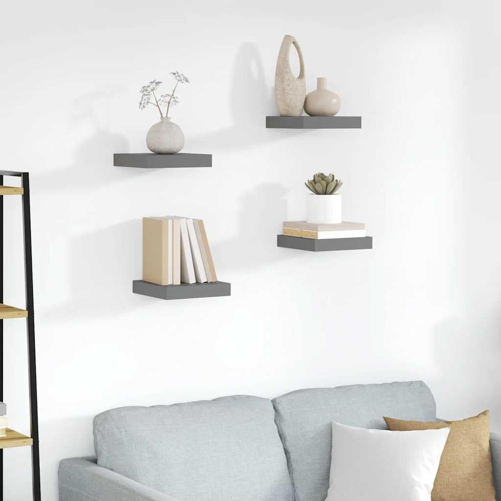 Chic Wall Shelf, Rectangular, Strong Home Decor, Perfect for Living Room, Bed...