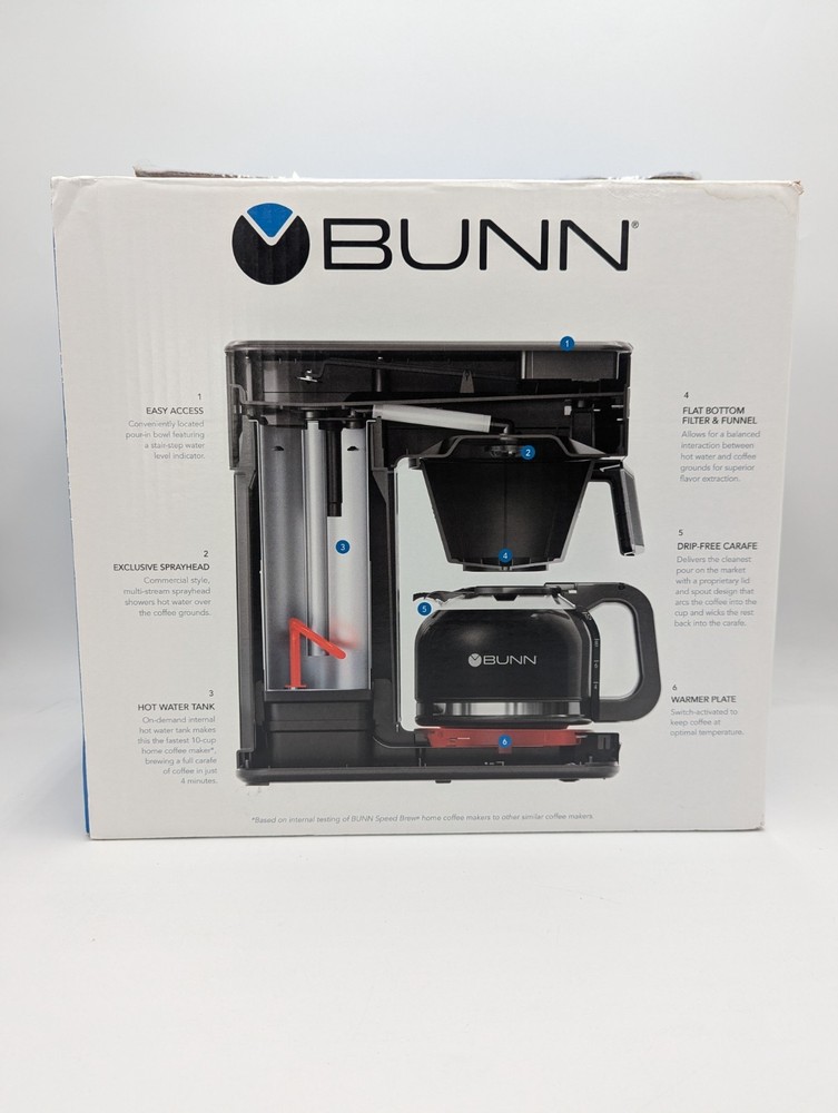 *PRE-OWNED* BUNN CSB2B Speed Brew Elite Coffeemaker Black Tested & Works