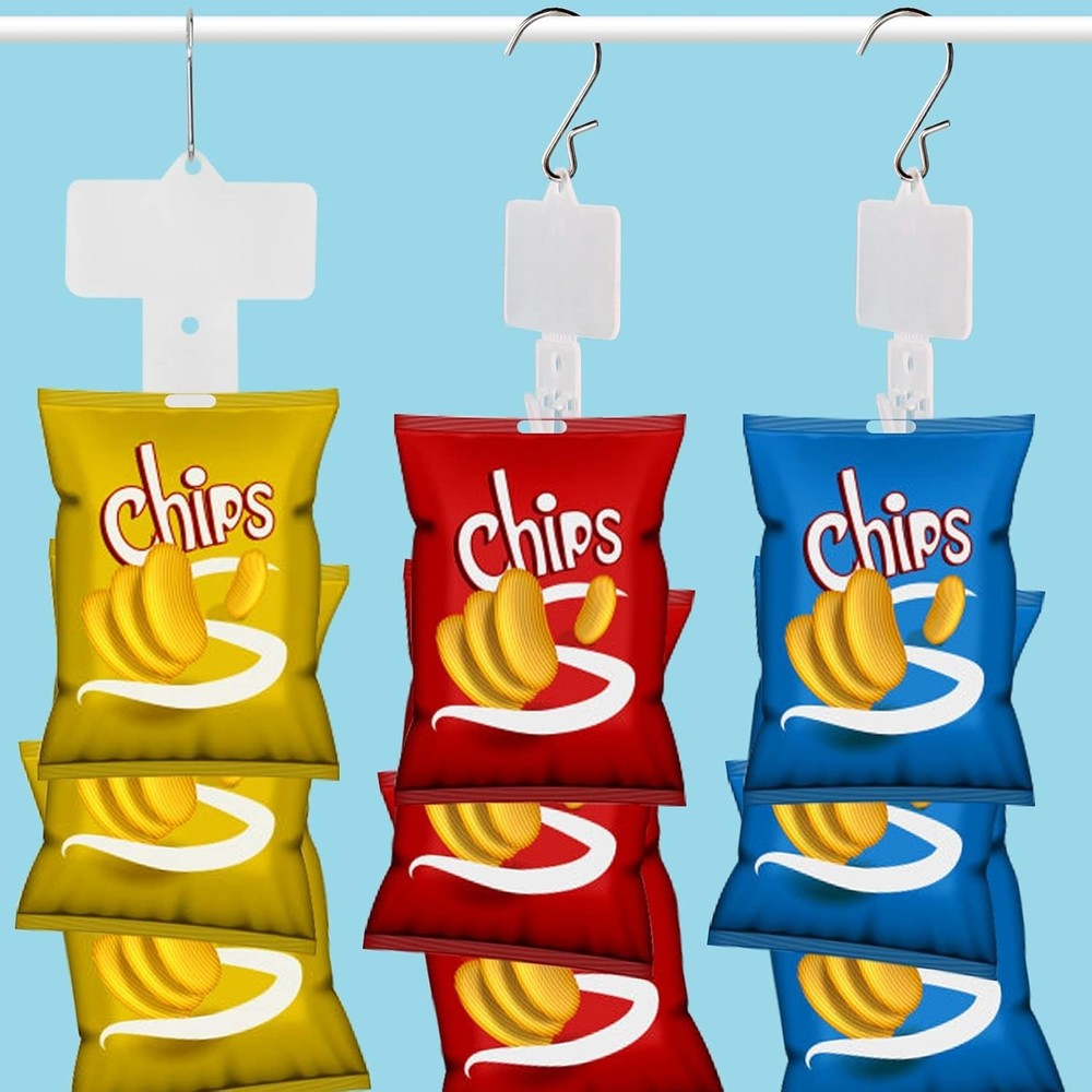 12 Pack Hanging Merchandise Strips with S Hooks – Versatile Retail Display