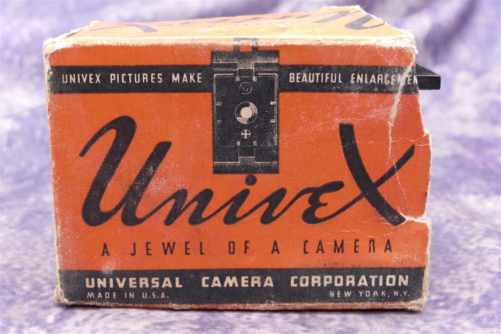 Universal Camera Corp Univex Model A Minature Camera With Partial Box