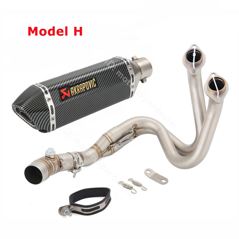 For Kawasaki Ninja 650 Z650 2012-2023 Full System Exhaust Tips Front Header Pipe