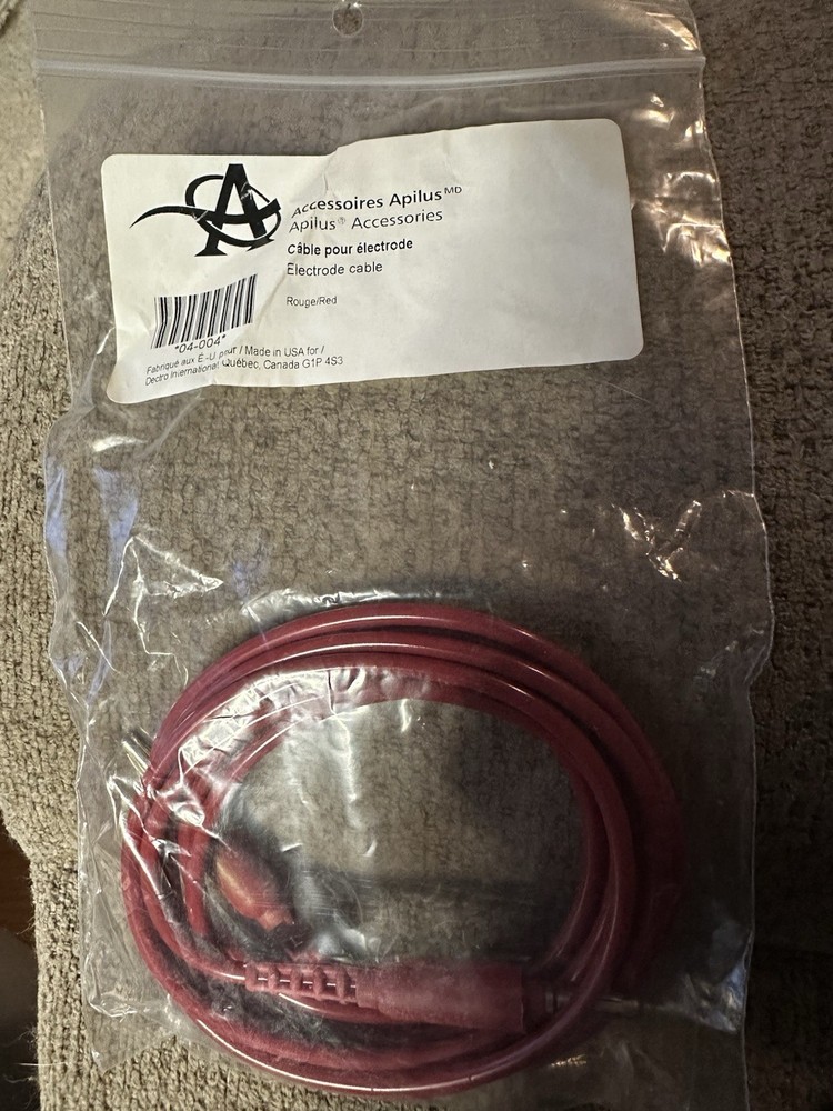 Apilus Accessory Red Electrode Cable for Jr Model