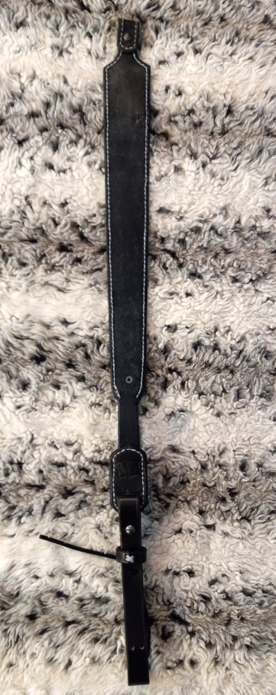 100% Full grain leather handcrafted gun sling