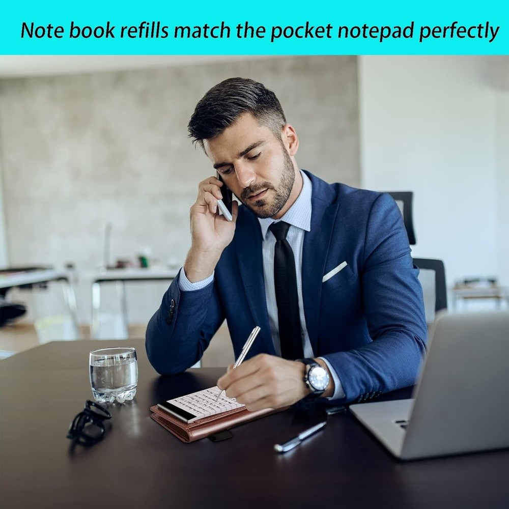 10 Pack Pocket Mini Notepads Refills,Memo Pad,3×5Inch Lined White-10pack