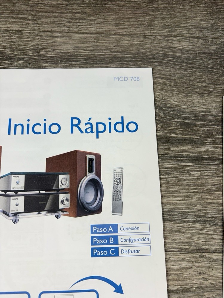 DEFECTIVE Philips MCD708 Micro Theatre System DVDCD Player Tuner Speaker G3D