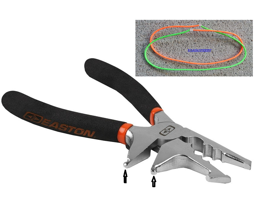 Easton Nock and D-Loop Pliers + 2 Feet of D- LOOP MATERIAL