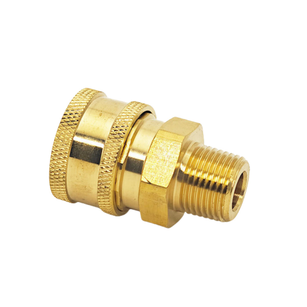 2PCS Pressure Washer 3/8" Male (NPT) Brass Quick Connect Coupler