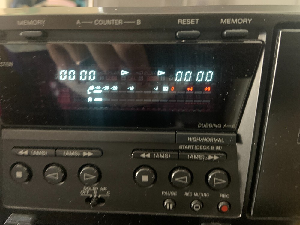 Sony TC-WE475 Dual Deck Cassette Deck Auto Reverse Pitch Control Dolby B C