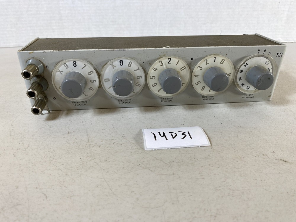 Decade Resistor General Radio Co. Type 1434-QC Electrical 14D31