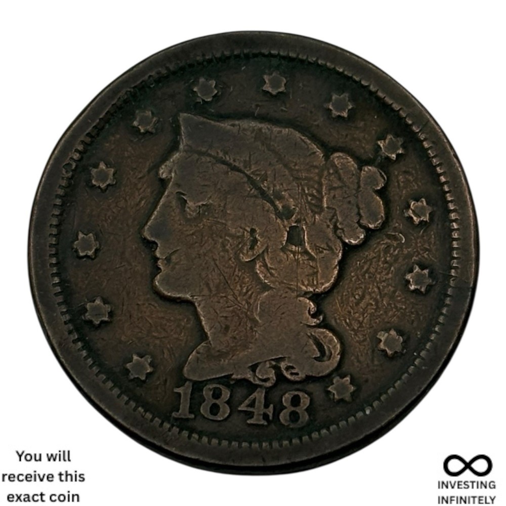 1848 Large Cent X-1731