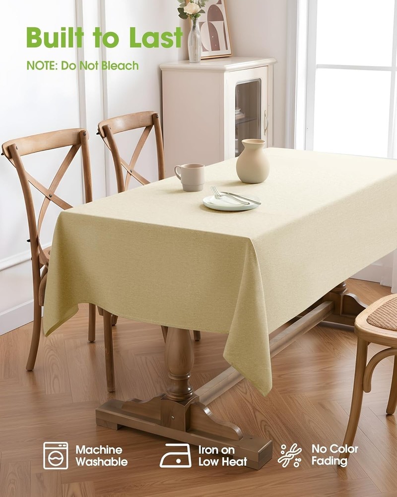 Mantel Rectangular Impermeable, Para Decoración De Mesa, Gris 52'' x 70'' NUEVO.