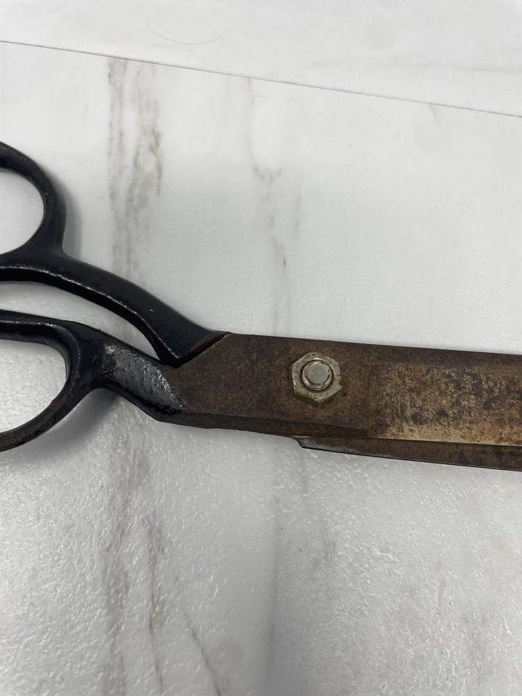 Vintage 10" Scissors marked FE1 Rough Condition