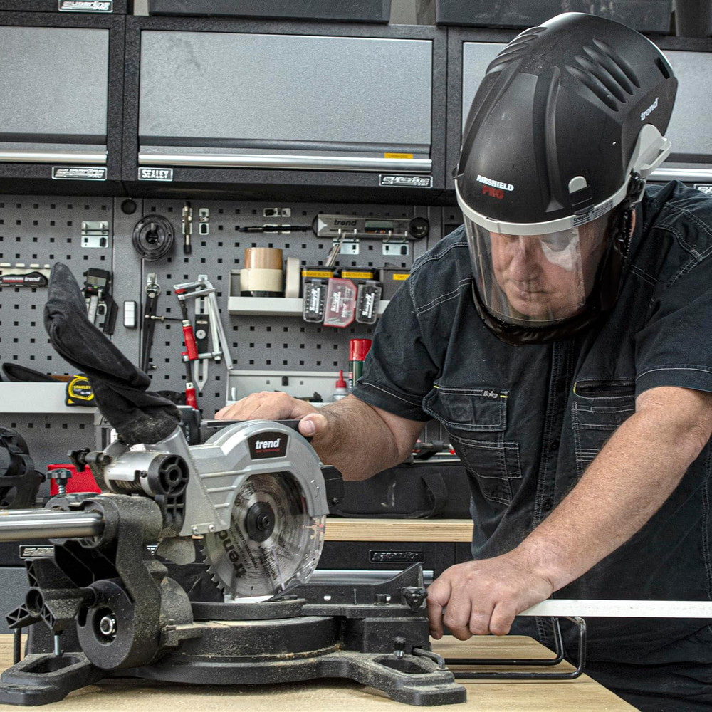 Airshield Pro Full Faceshield, Dust Protector, Battery Powered Air Circulating M