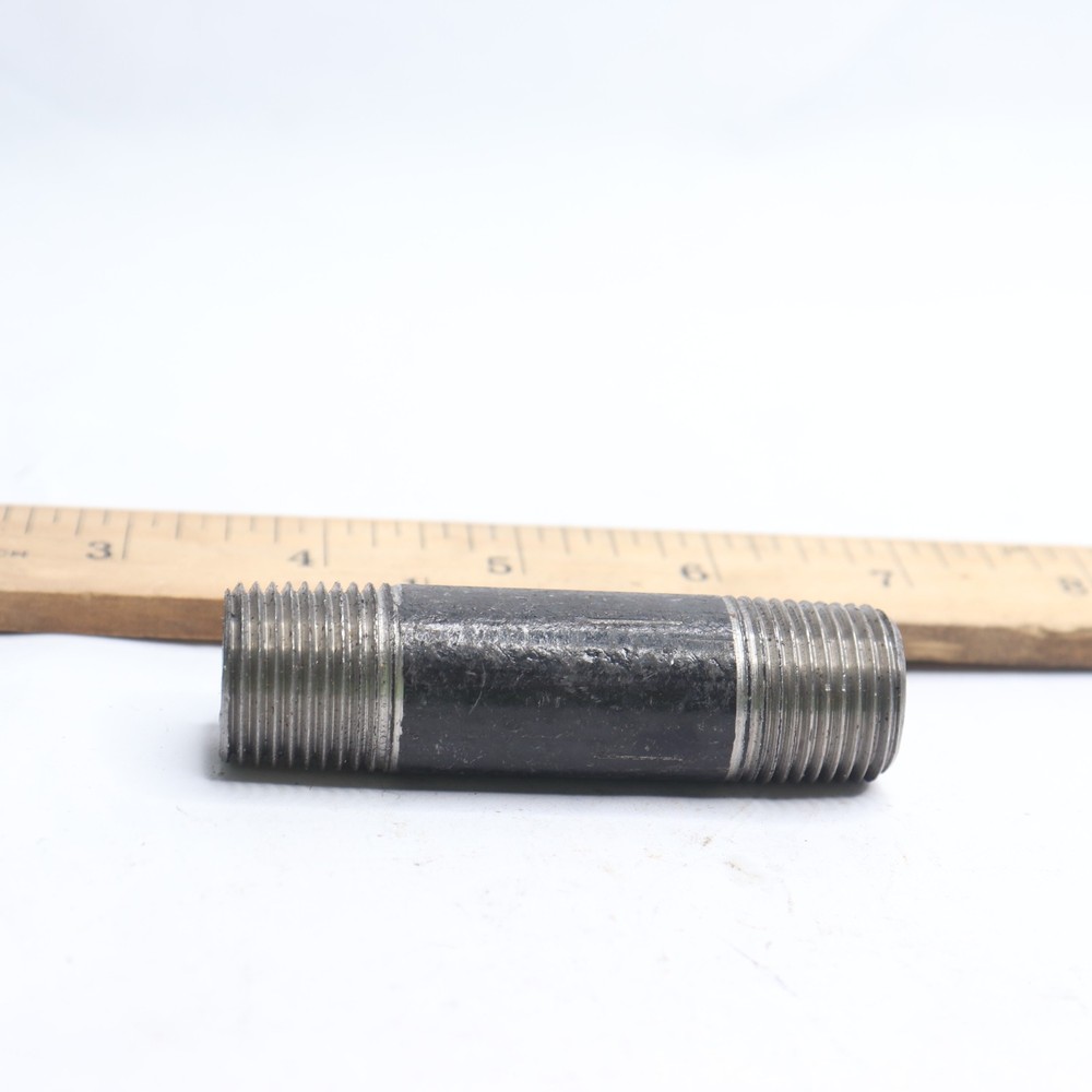 Nipple Steel Black 3/4" x 3"