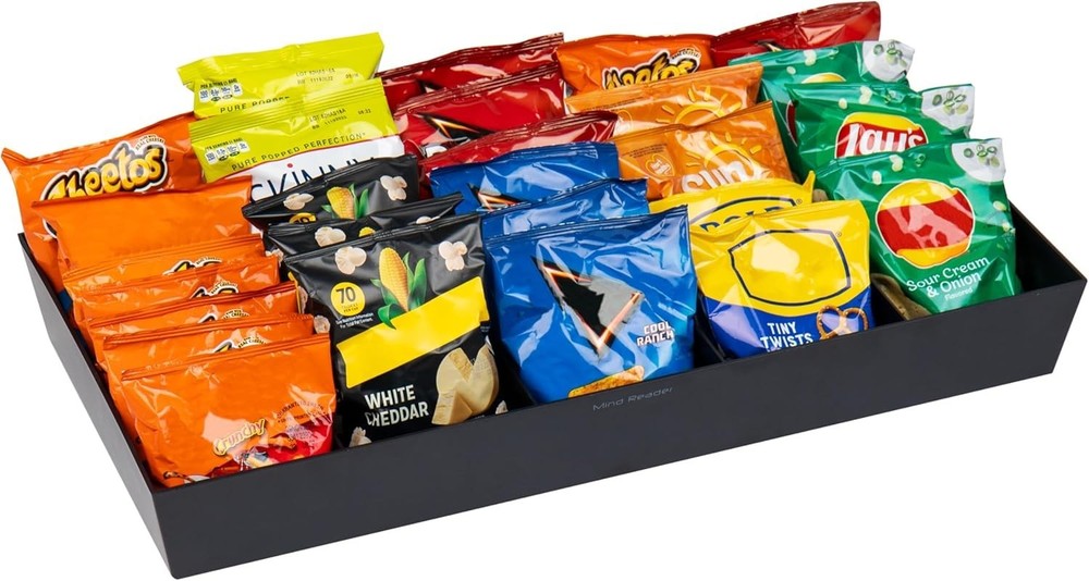 Mind Reader Snack Tray, Countertop Organizer, Snack Tray, Pantry, Breakroom, Kit