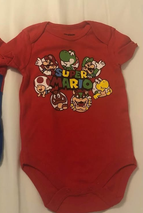 SUPER MARIO 5 OUTFITS 3/6 MONTHS,