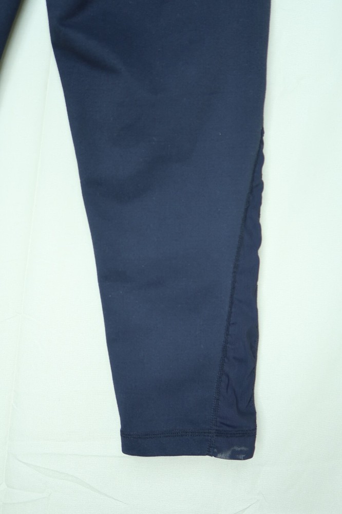 Zella Solid Black Cropped Capri Athletic Leggings Vented Side Womens Size Medium