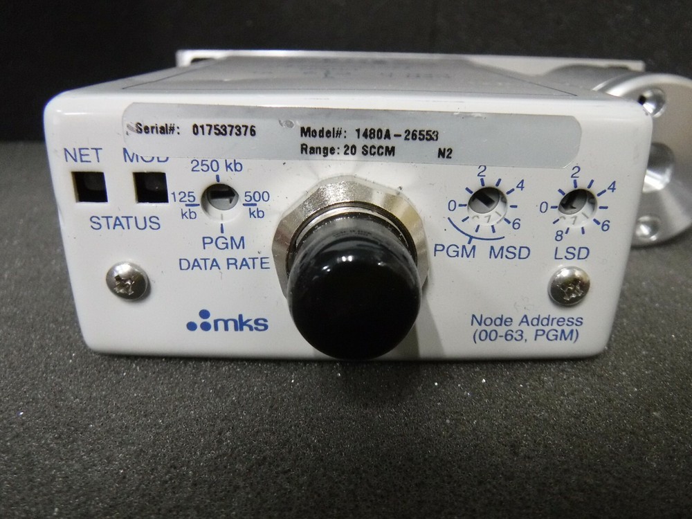 MKS DIGITAL MASS FLOW CONTROLLER 1480A-26553 20 SCCM