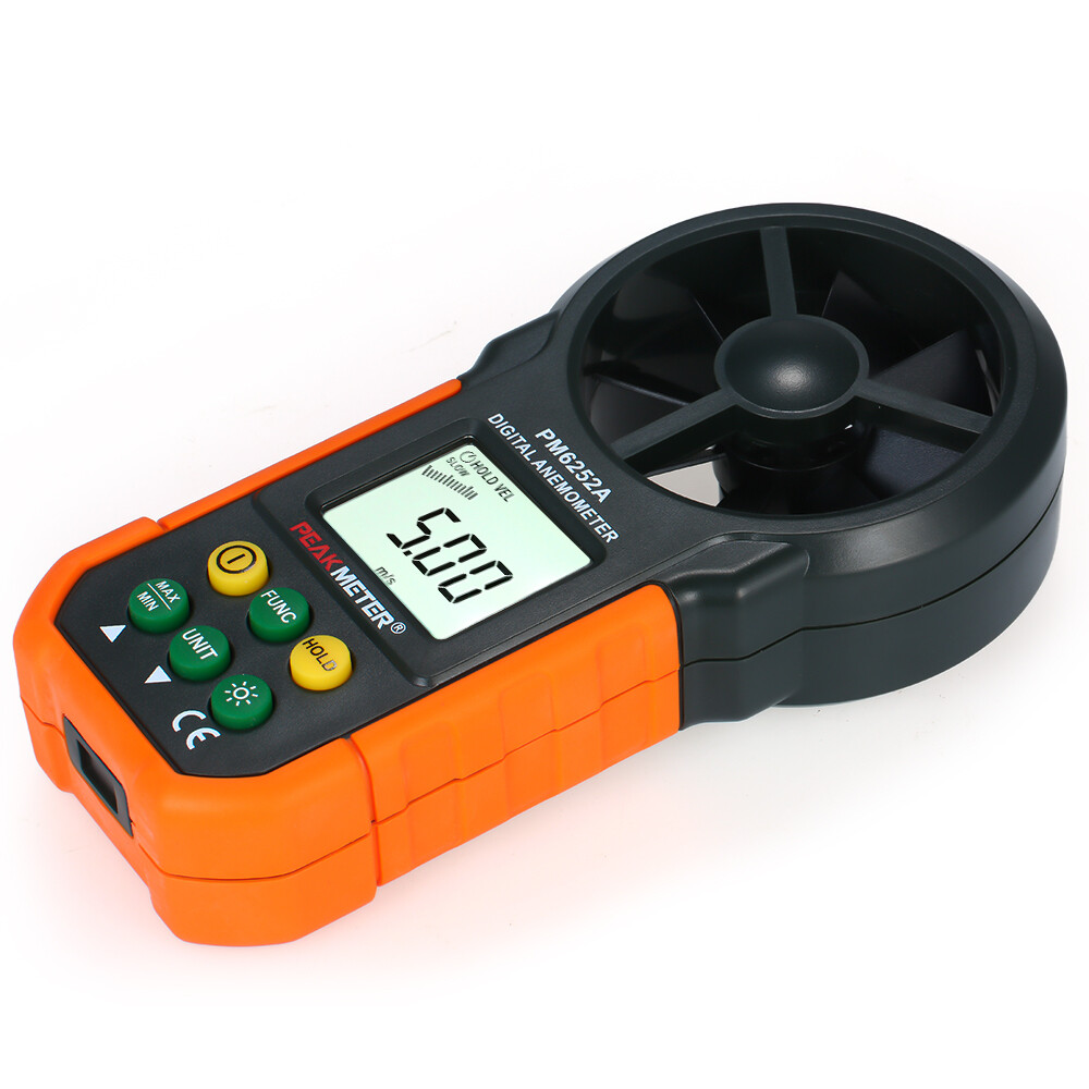 PEAKMETER Handheld Anemometer Portable Wind Speed Meter CFM Meter Wind O4B8
