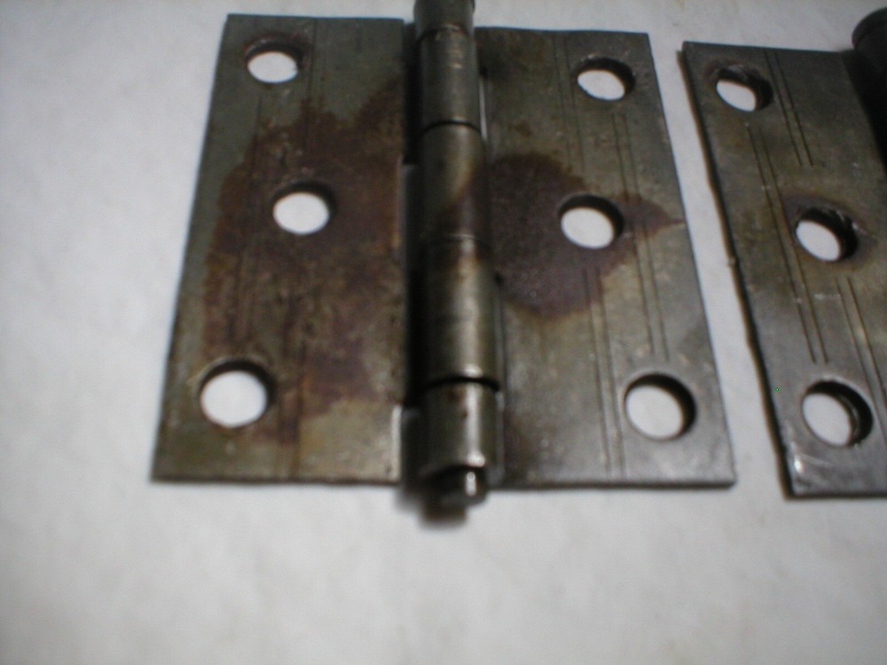 Antique Steel Decorative Hinge Pair