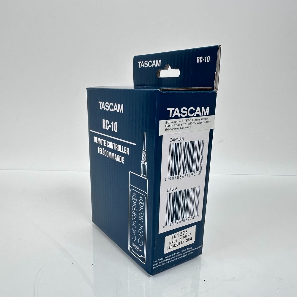(NEW) TASCAM Remote Controller RC-10 In Original Box