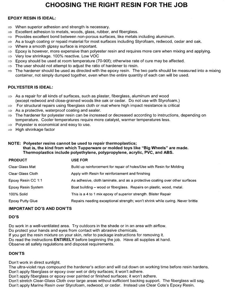 ClearCote Epoxy Gallon Kit