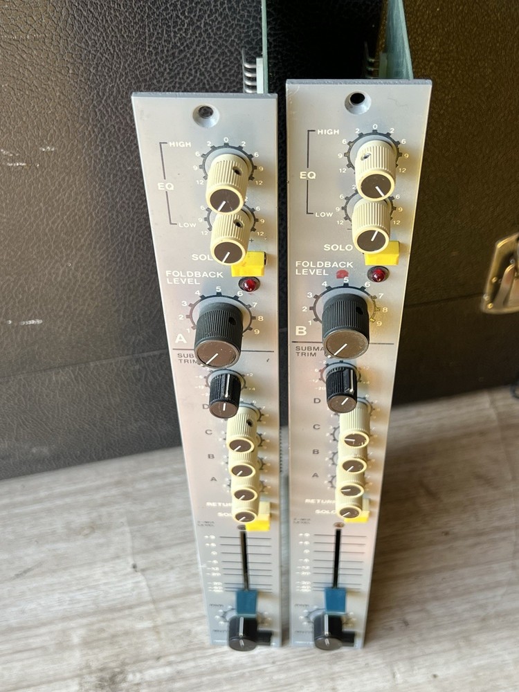 pair vintage 1982-83 Neotek Series I submaster fold-back console strips modules
