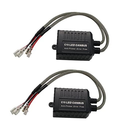C19 LED Head Light Decoders, Warning Flicker Canceller For Car Headlights,