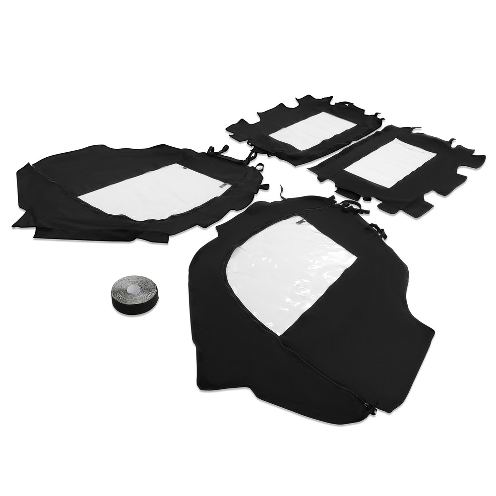 4 For Can-Am Commander 800/1000 2011-2020 Soft Doors & Rear Cab Panel Enclosures