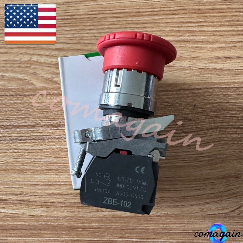 For Schneider XB4BS8444 XB4 BS8444 Emergency Stop Button Switch Fas Shipping