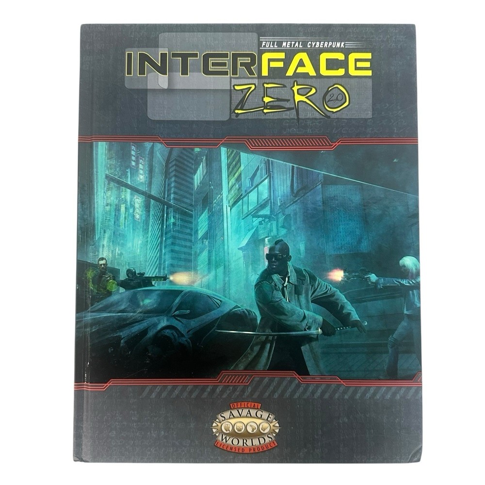 Gun Metal Sci-Fi RPG Interface Zero 2.0 (Savage Worlds Ed) VG+/NM